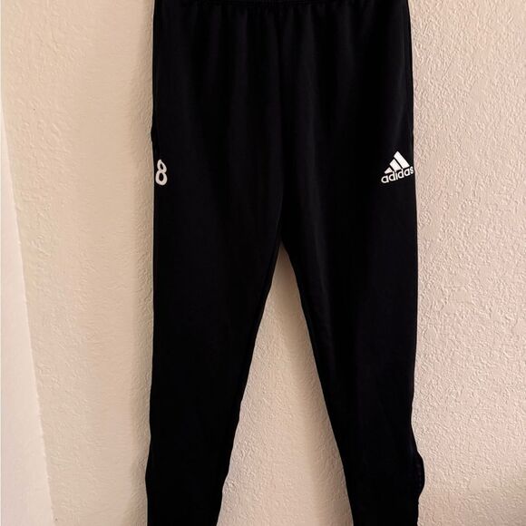 Adidas Kids Black Track Pants - Picture 1 of 11